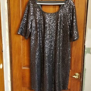 Sequined cocktail dress